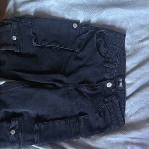 Versatile Black Cargo Pants for Women